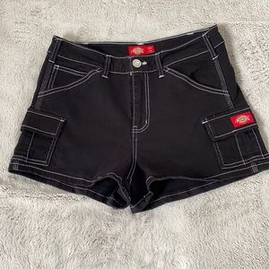 Dickies Black Contrast Stitch Carpenter Short